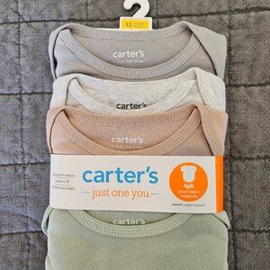Carter's Just One You®️ Baby 4pk Short Sleeve Solid Bodysuit